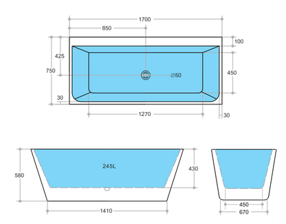 Avis BTW Bath 1575/1700mm