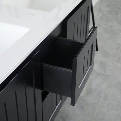 CETO Acacia Wall Hung PVC Cabinet With Soft closing doors 1200/1500 AC124W/AC124DW/AC154W-MW/-MB