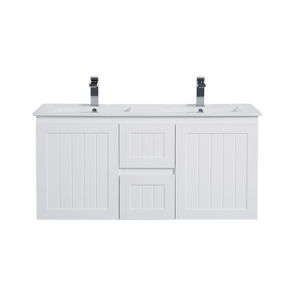 CETO Acacia Wall Hung PVC Cabinet With Soft closing doors 1200/1500 AC124W/AC124DW/AC154W-MW/-MB