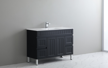 Ceto ACACIA 1200mm*460mm*860mm free standing Matte Black vanity