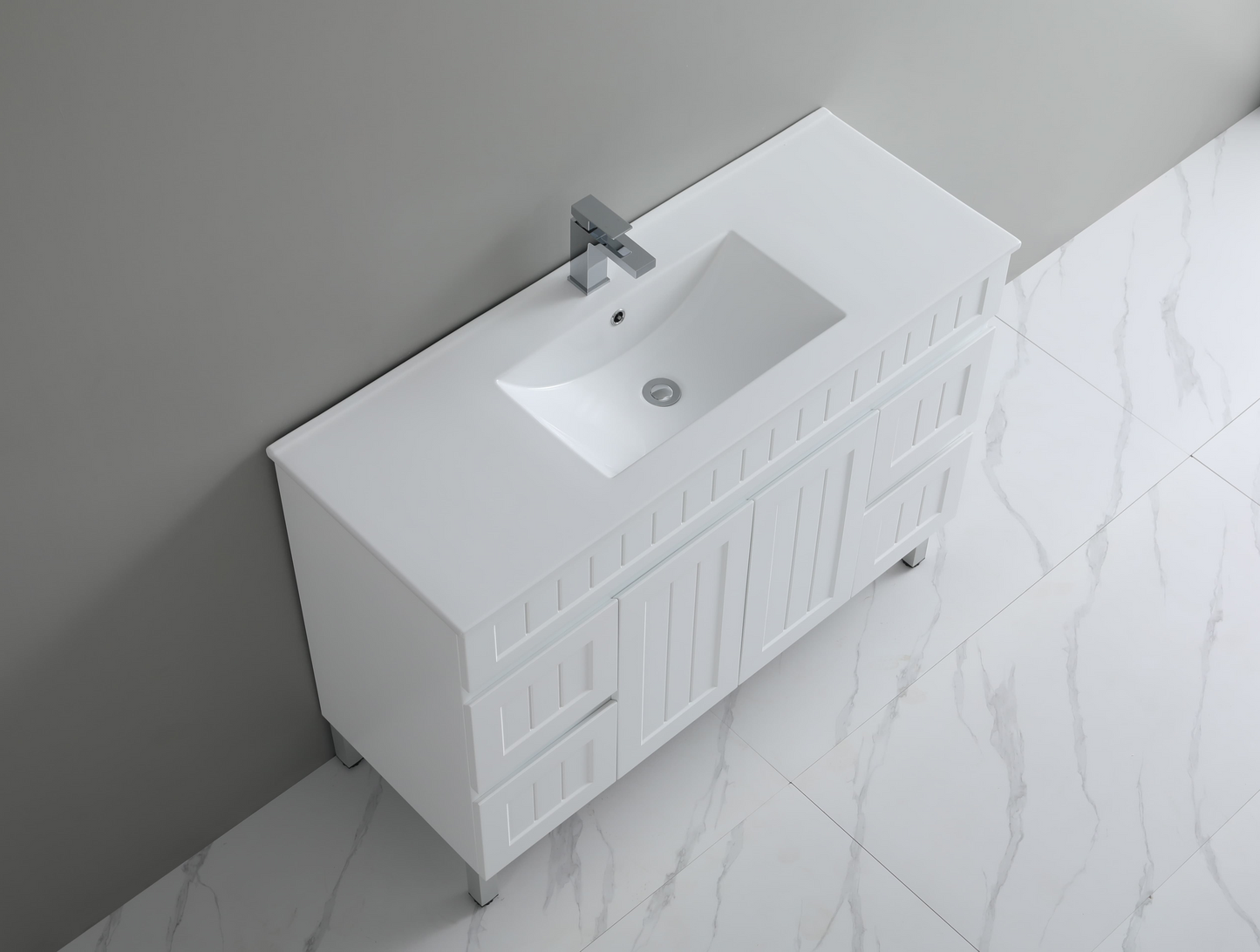Ceto ACACIA 1200mm*460mm*860mm Matte White Both Side Drawers