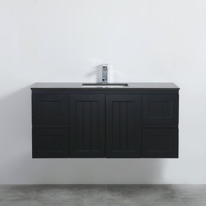 CETO Acacia Wall Hung PVC Cabinet With Soft closing doors 1200/1500 AC124W/AC124DW/AC154W-MW/-MB