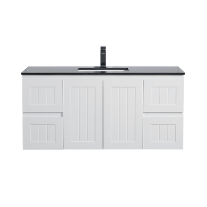 CETO Acacia Wall Hung PVC Cabinet With Soft closing doors 1200/1500 AC124W/AC124DW/AC154W-MW/-MB