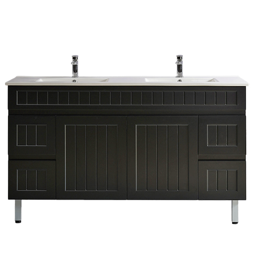 CETO Acacia Floor Vanity PVC Cabinet With Leg 600/750/900 AC124DL/AC154L/AC154DL-MW-MW/-MB