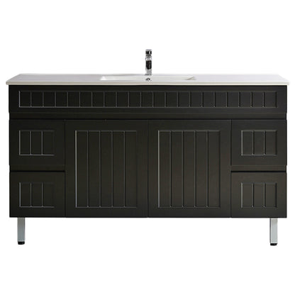 Ceto ACACIA 1500mm*460mm*860mm Free Standing Matte Black vanity