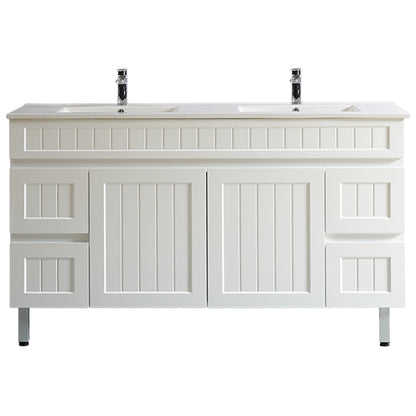 CETO Acacia Floor Vanity PVC Cabinet With Leg 600/750/900 AC124DL/AC154L/AC154DL-MW-MW/-MB