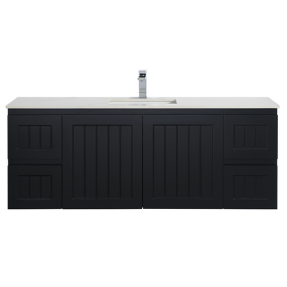 CETO Acacia Wall Hung PVC Cabinet With Soft closing doors 1200/1500 AC124W/AC124DW/AC154W-MW/-MB