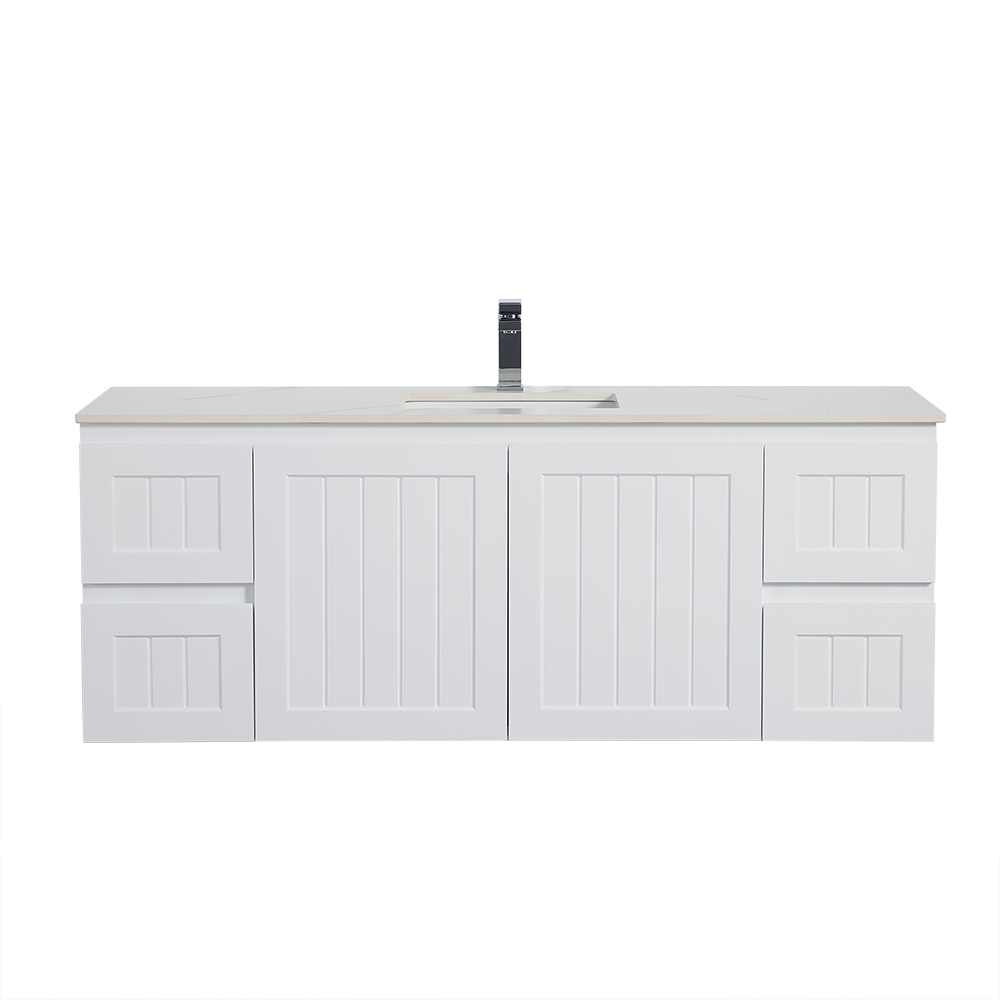 Acacia Wall-Mounted Vanity 1500*450*560mm Matte White