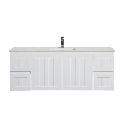 Haven Wood Wall-Mounted  PVC Cabinet With Soft closing door and drawers 1190/1490mm