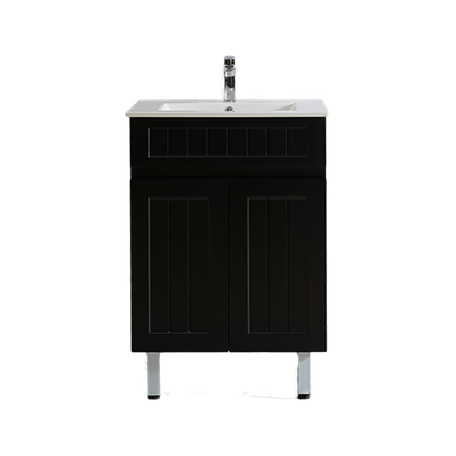 Ceto ACACIA 600mm*465mm*860mm free standing Matte Black Vanity