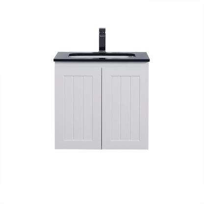 CETO Acacia Wall Hung PVC Cabinet With Soft closing doors 600/750/900 AC64W/AC74LW/AC74RW/AC94LW/AC94RW-MW/-MB