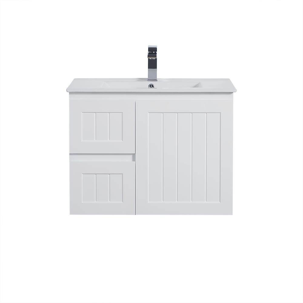 CETO Acacia Wall Hung PVC Cabinet With Soft closing doors 600/750/900 AC64W/AC74LW/AC74RW/AC94LW/AC94RW-MW/-MB