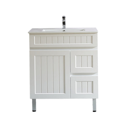 Ceto ACACIA 750mm*460mm*860mm Free standing Vanity Matte White