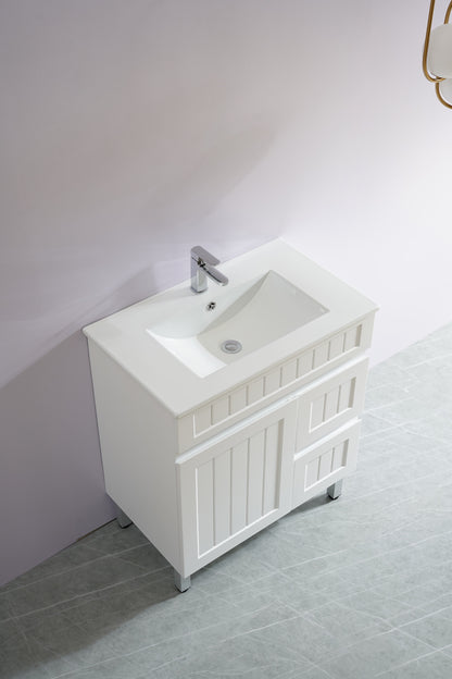 Ceto ACACIA 750mm*460mm*860mm Free standing Vanity Matte White