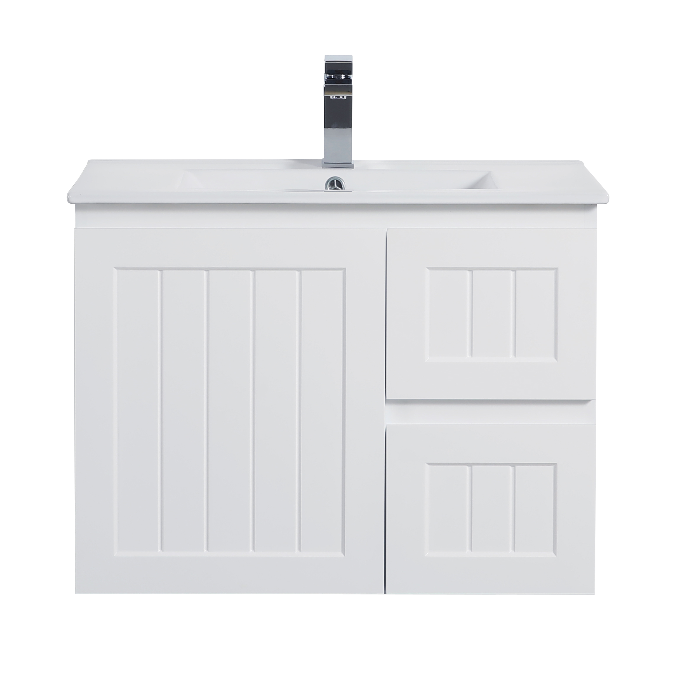 Haven Wood Wall-Mounted  PVC Cabinet With Soft Closing Doors 590/740/890mm