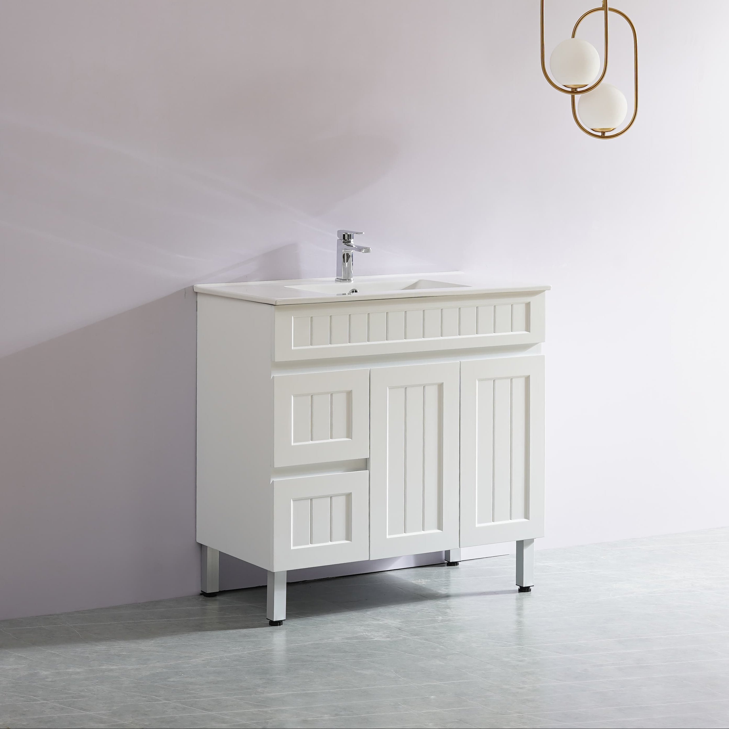 Ceto ACACIA 900*460*880mm Floor Standing Vanity Matte white