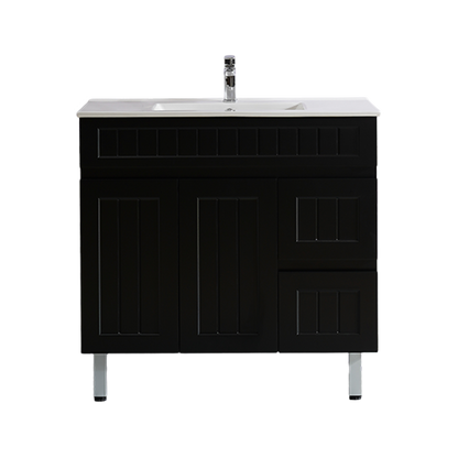 Ceto ACACIA 900*460*880mm  Floor standing vanity Matte black Right drawers
