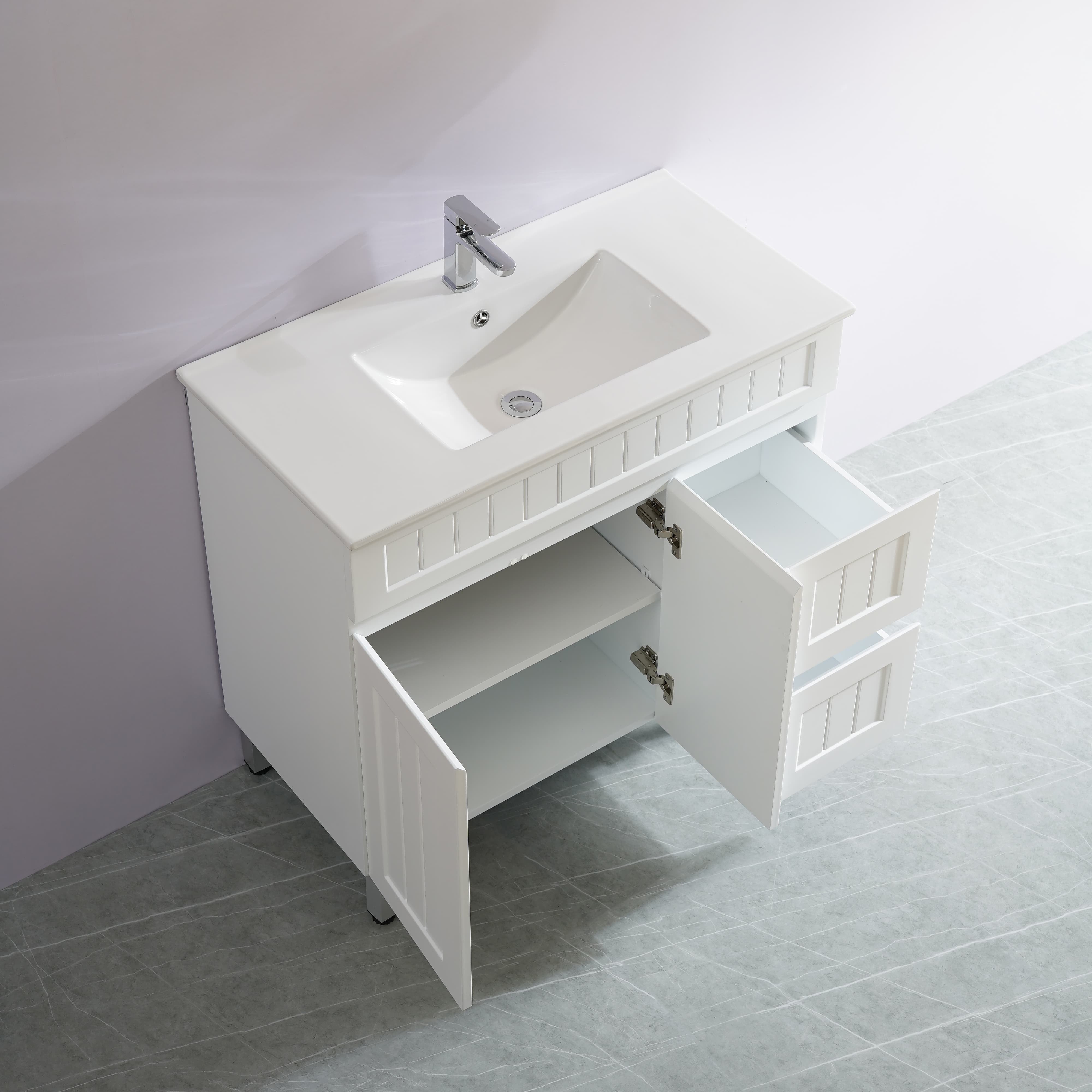 Ceto ACACIA 900*460*880mm Floor Standing Vanity Matte white