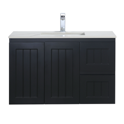 Haven Wood Wall-Mounted  PVC Cabinet With Soft Closing Doors 590/740/890mm