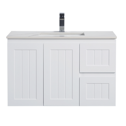 Haven Wood Wall-Mounted  PVC Cabinet With Soft Closing Doors 590/740/890mm
