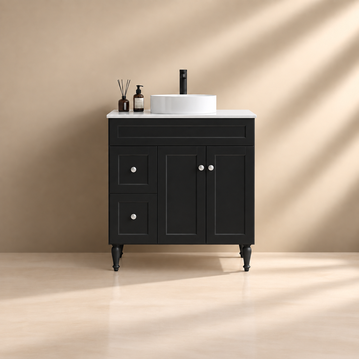 Ashford Floor Vanity 900*460*880mm Matte Black
