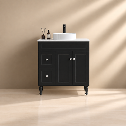 Ashford Floor Vanity 900*460*880mm Matte Black