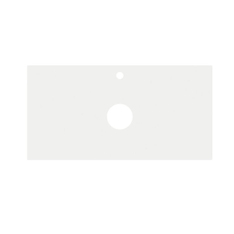 White Cystlized Stone Top 600-1800mm