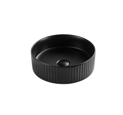VITO Geneva Fluted Round Premium Ceramic Above-Counter Basin 360*360*120mm