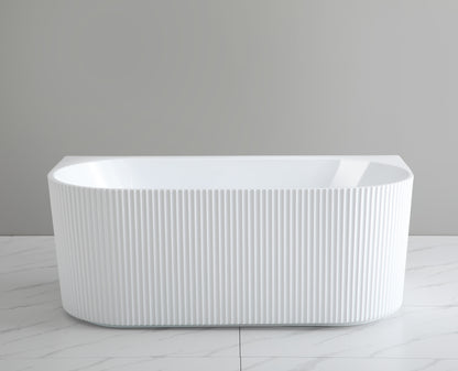 Rochelle Fluted Back to Wall Bathtub 1500/1700mm