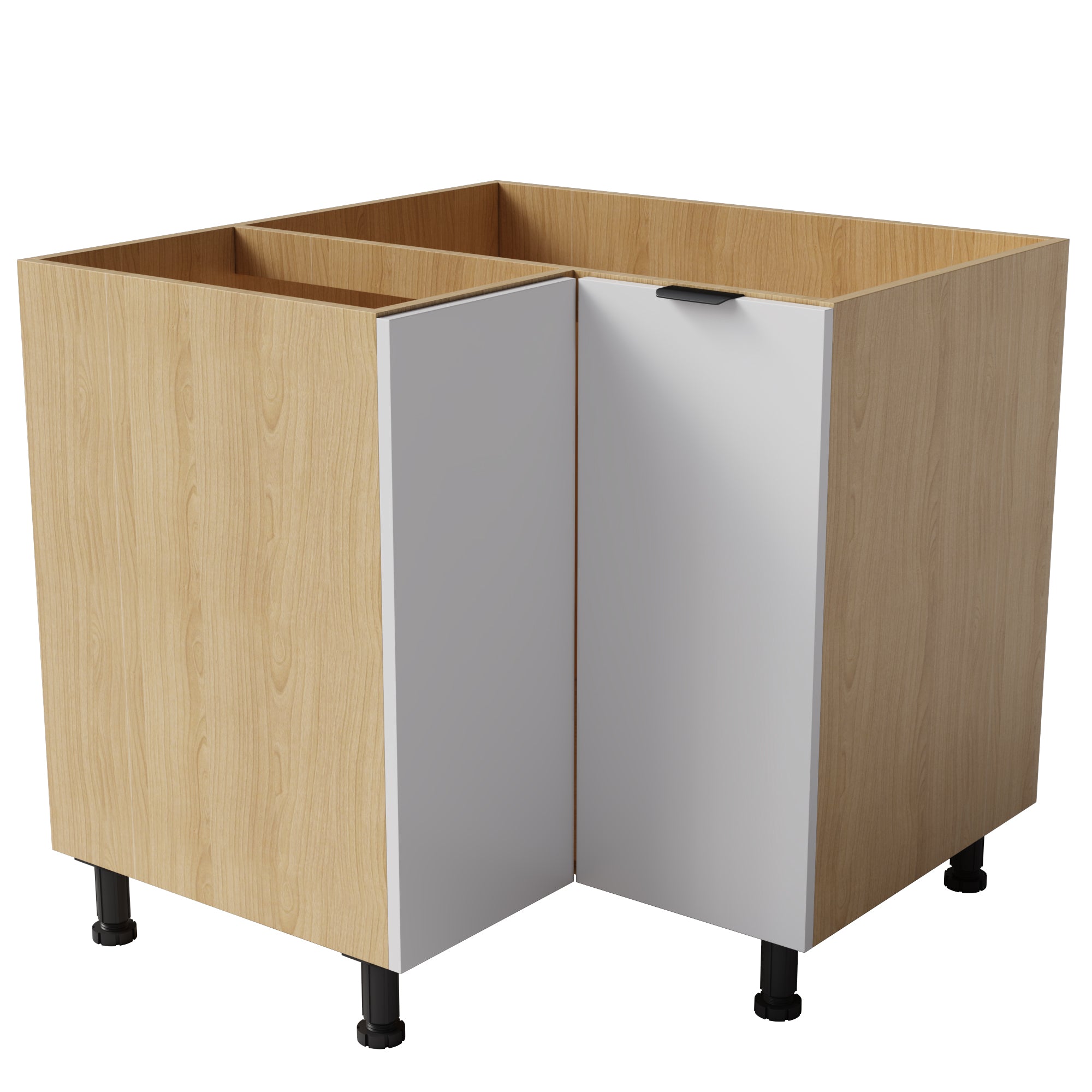 Floor Corner Cabinet - Cabinet Only, No Door Panel