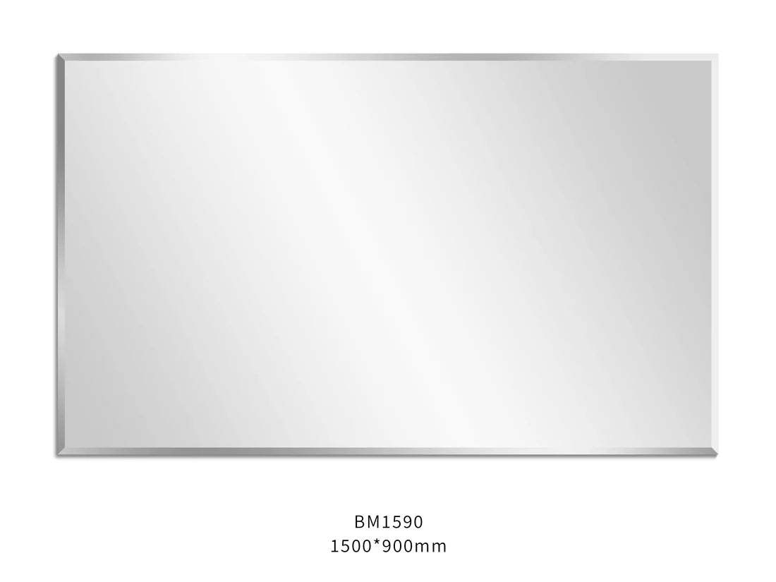 Beveled Edge Bathroom Mirror –Wall Mounted 450-1500mm