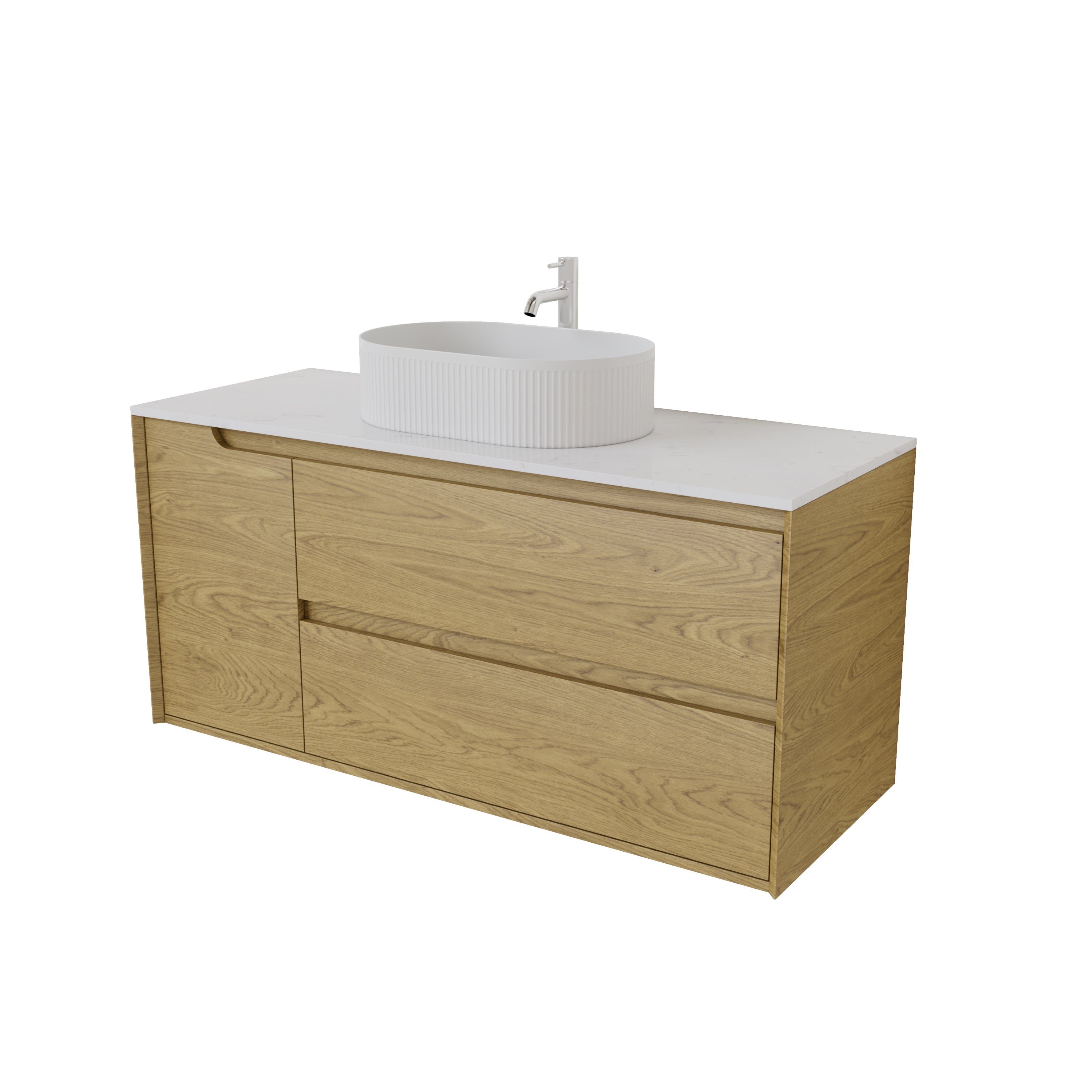 Wall Hung PVC Vanity 1190*455*550mm(Right hand drawers)