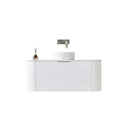 CETO AVALON Wall Hung PVC Cabinet Curve Edge 1200/1500/1800 CA1200W/CA1500W/CA1800W-MW/-MB