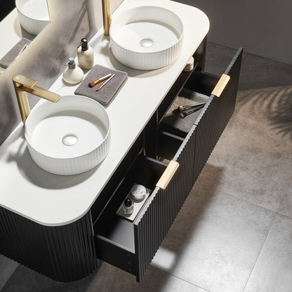 Solea Wall Hung PVC Cabinet with soft closing drawer 1200-1800mm