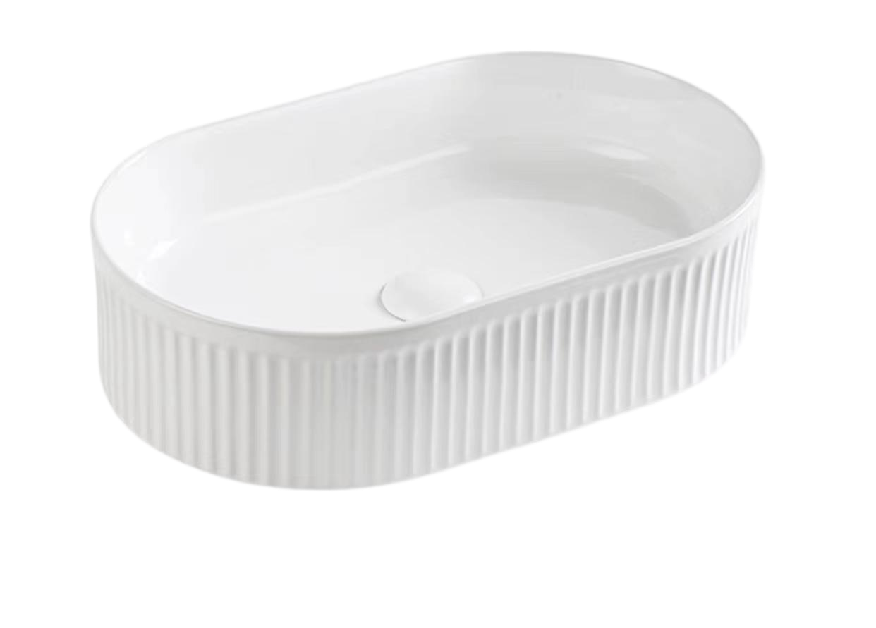 Ellipse Ceramic Console Basin of VITO 490*310*130mm