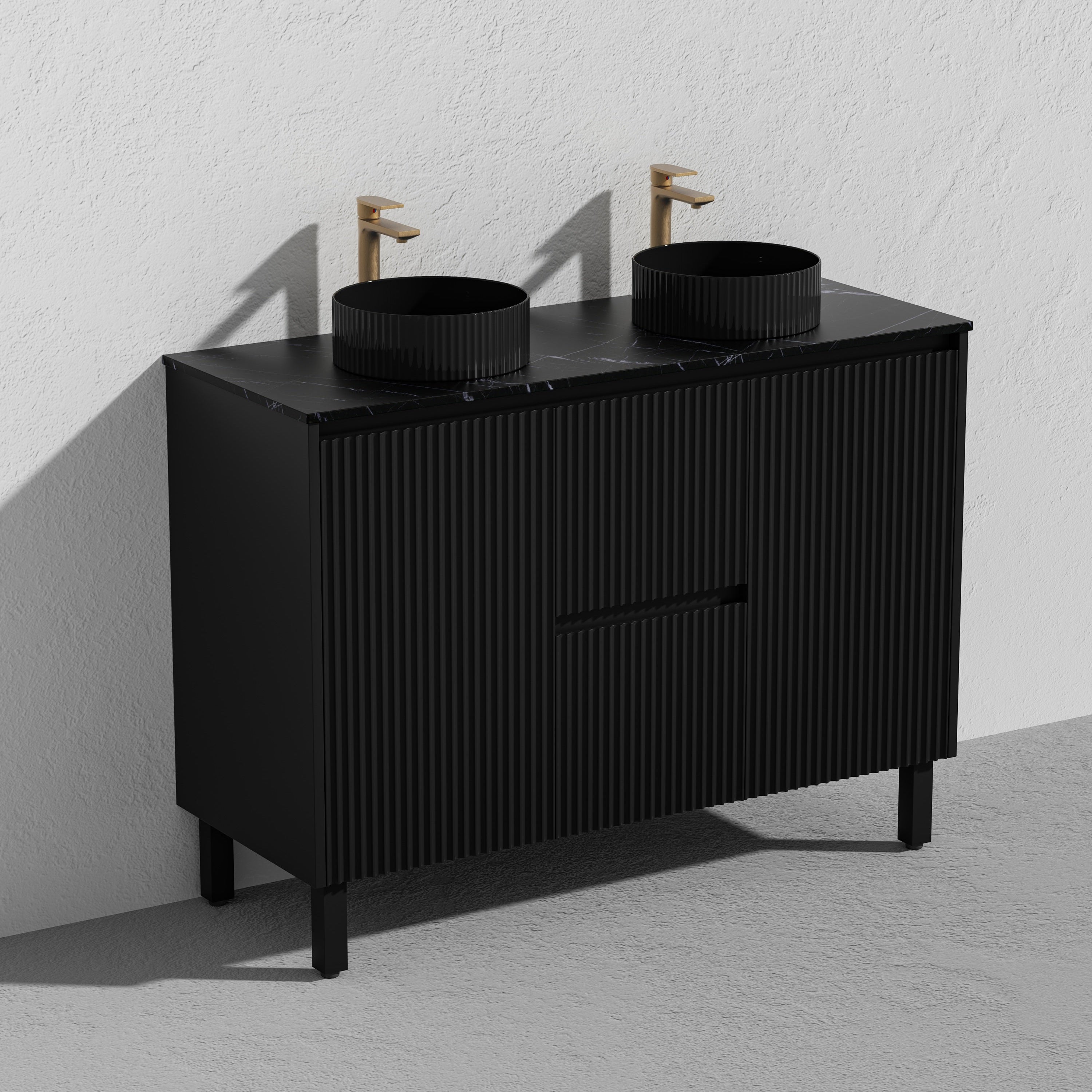 Brighton Floor Vanity 1200*460*880mm Matte Black