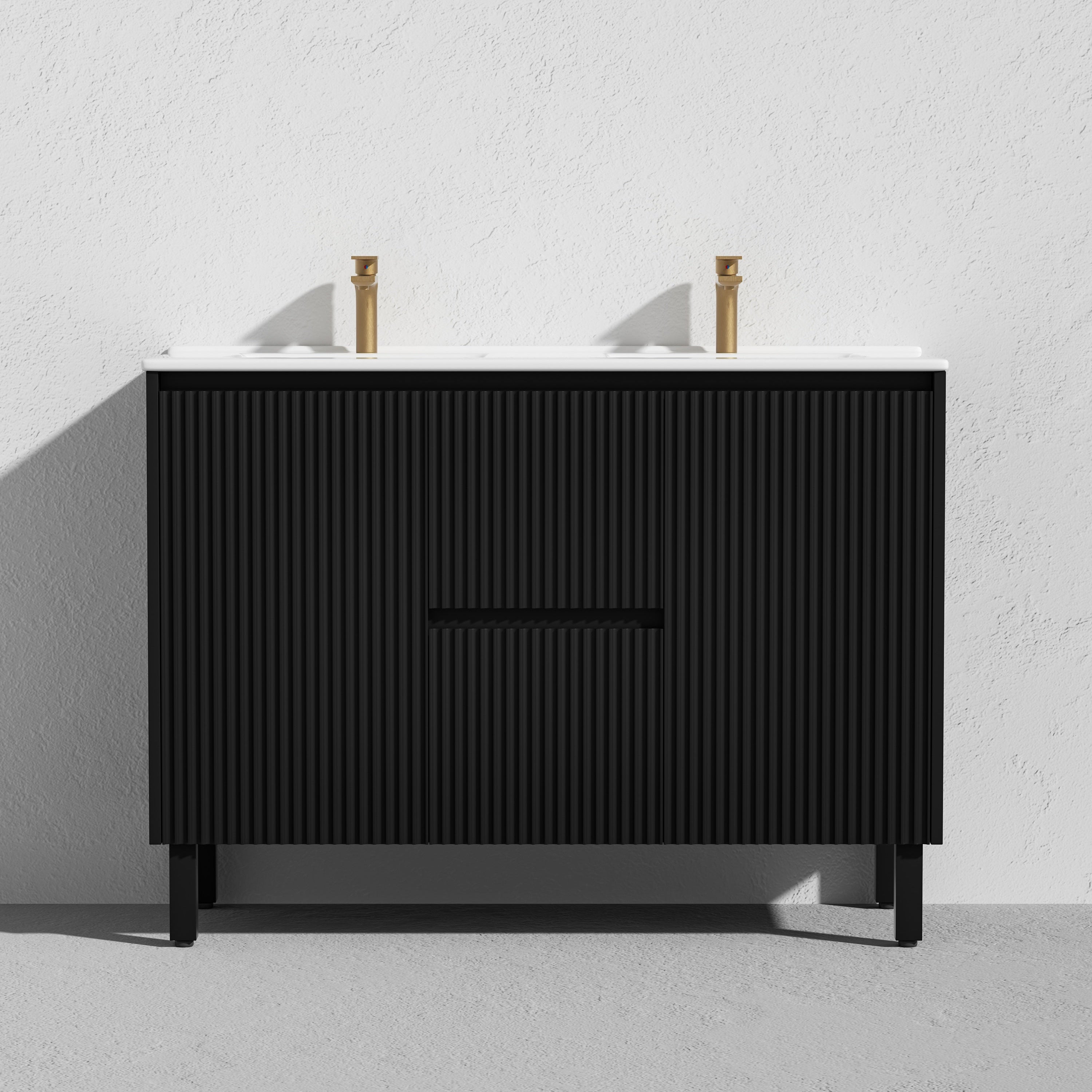 Brighton Floor Vanity 1200*460*880mm Matte Black