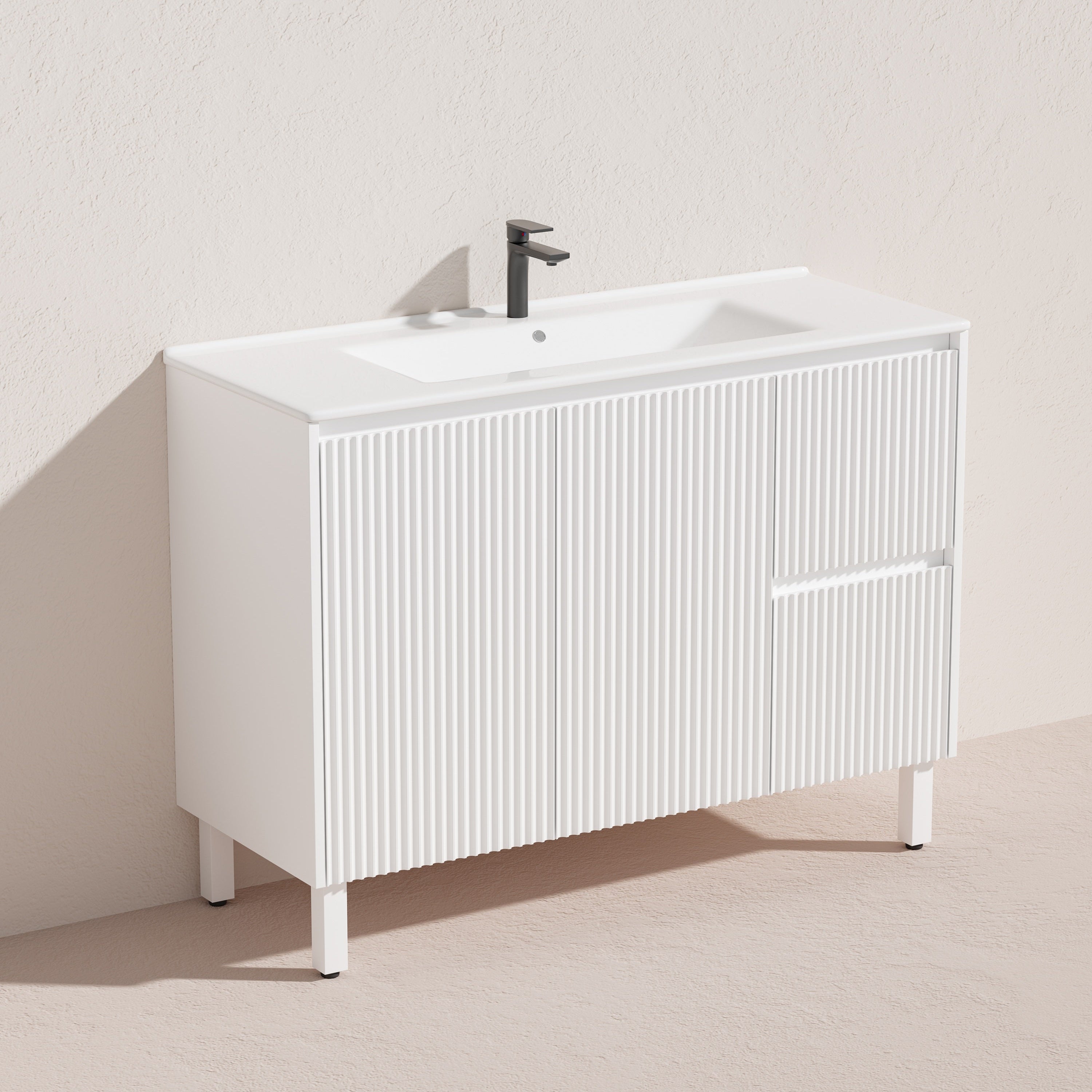 Brighton Floor Vanity 1200*460*500mm Matte White