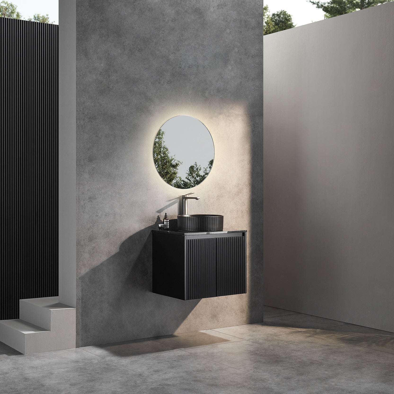 Wyrewood Wall-Mounted  Vanity 590*460*500mm