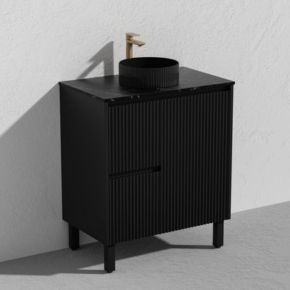 Brighton Floor Vanity 750*460*880mm Matte Black