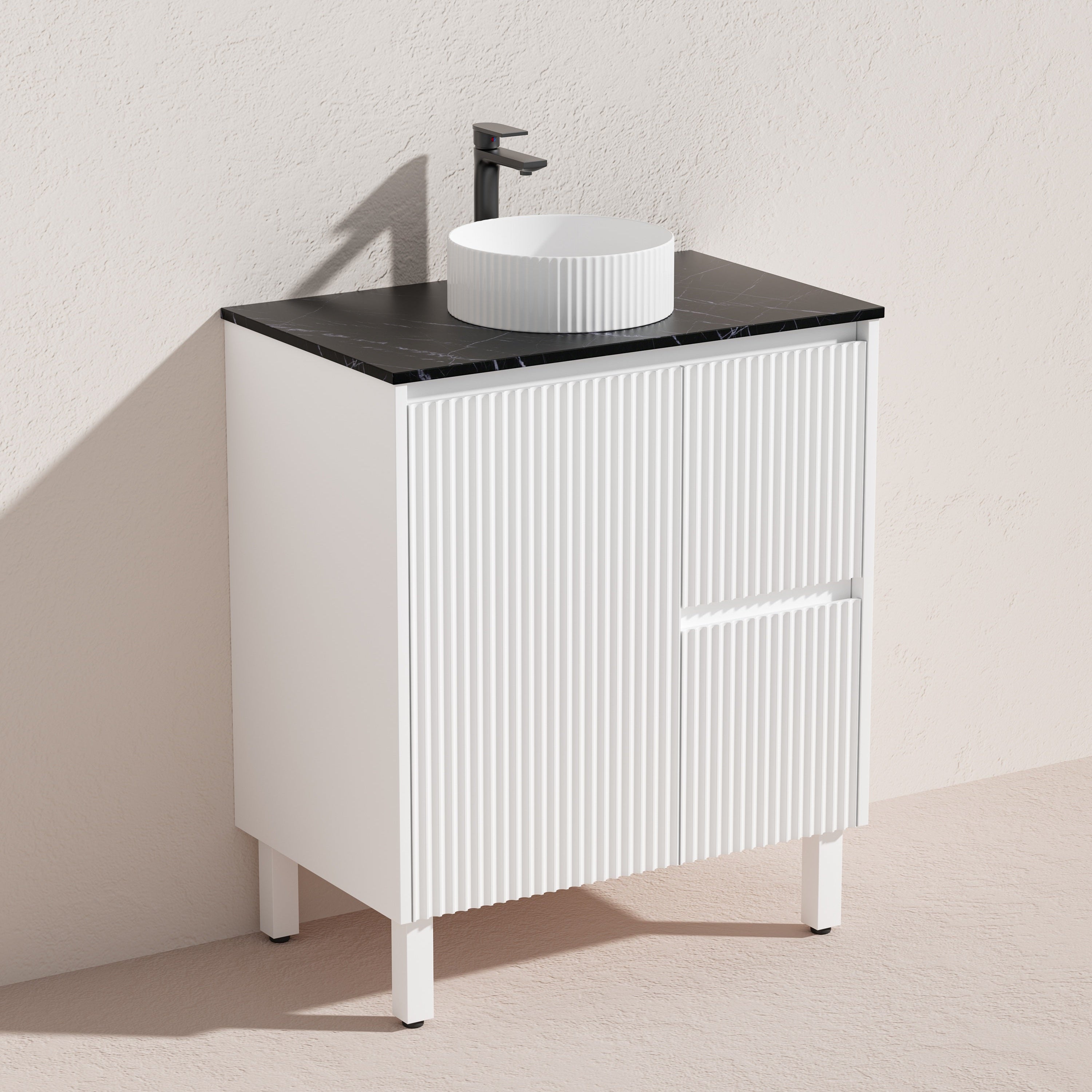 Brighton Floor Vanity 750*460*860mm Matte White