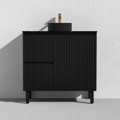 Brighton Floor Vanity 900*460*880mm Matte Black