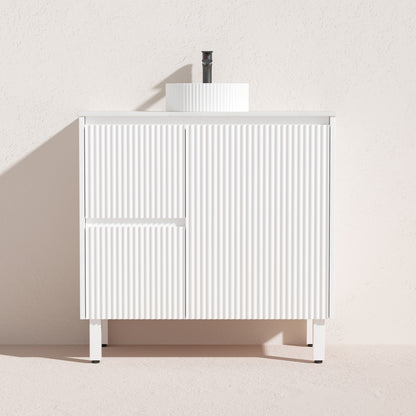 Brighton Floor Vanity 900*460*880mm Matte White