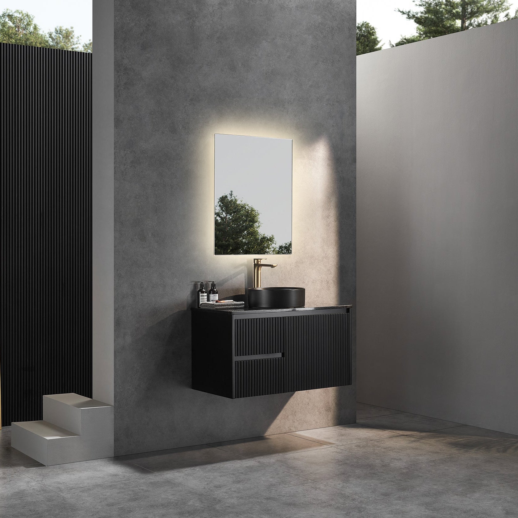 Wyrewood Wall-Mounted Vanity 590-1190mm