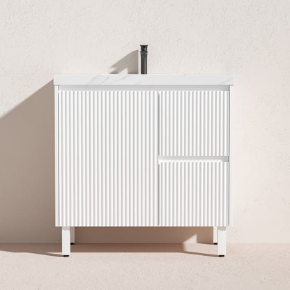 Brighton Floor Vanity 900*460*880mm Matte White