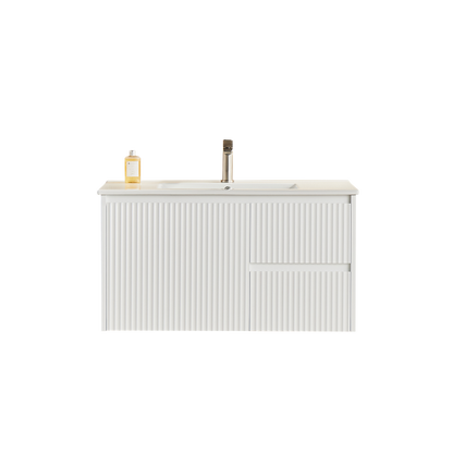 890*455*480mm Brindabella Wall Hung PVC Vanity
