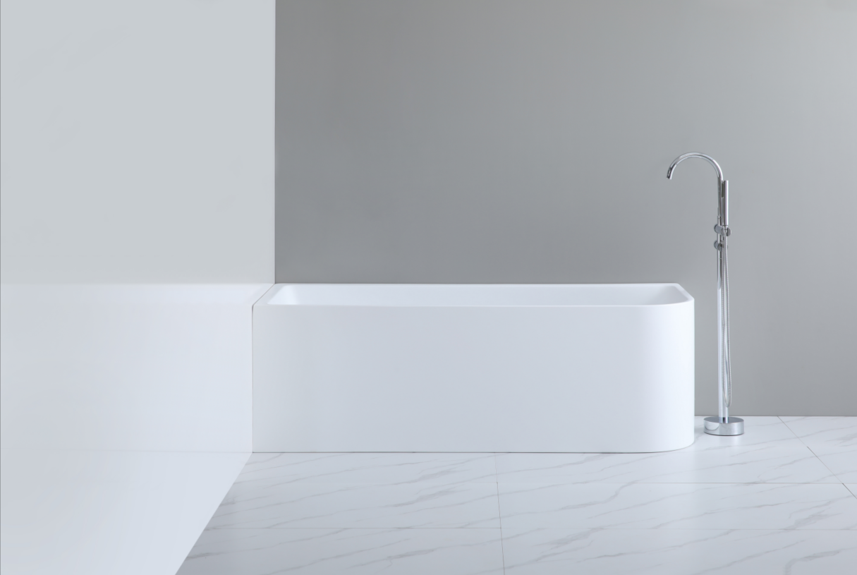 Casey Left/Right Corner Bath - Gloss White, Non-Overflow, Multiple Sizes(Height 520mm)