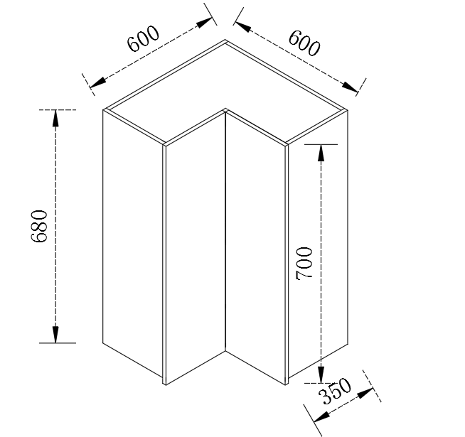 Kitchen Range Hook Cabinet 600/800mm（700mm and 800mm high）