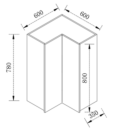 Kitchen Range Hook Cabinet Door 800*228*18=2