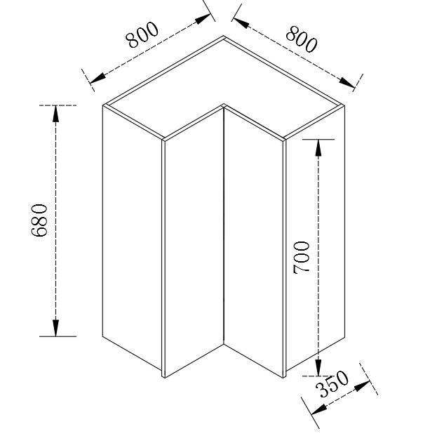 Kitchen Range Hook Cabinet Door 700*428*18=2